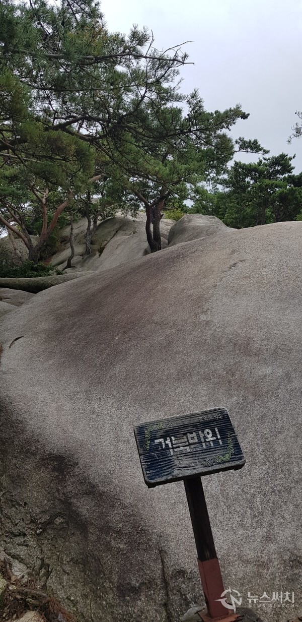 불암산 거북바위. 불암산 정상 아래 널따란 바위가 있는데 거북 모양을 닮아 이름이 ‘거북바위’이다. 