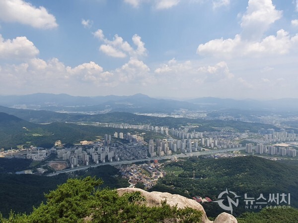 불암산 정상에서 바라본 별내신도시