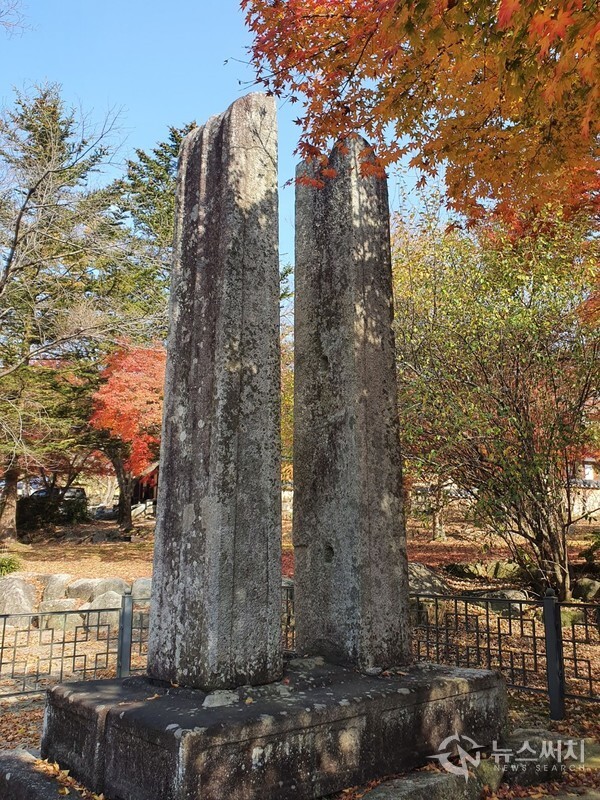 김제 금산사 당간지주