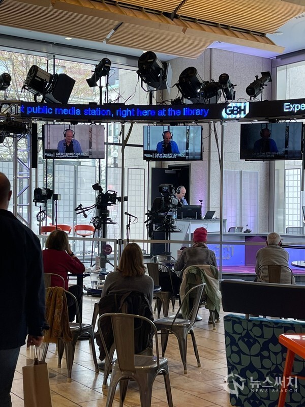 ▲보스턴 공립 도서관 tv 팟캐스트