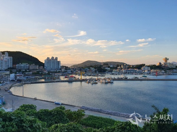 거제대교에서 바라본 장평리 견유마을. 거제대교 거제 진입부에서 서쪽방향으로 다리를 건너면 통영시 용남면 장평리에 접어들게 된다. 거제대교 다리 중간에서 북쪽으로 견내량해협과 견유마을이 한눈에 조망된다. 견유방파제와 해변으로 연결된 도로, 견유항 뒤로 형성된 마을과 아파트 등이 독특한 분위기의 ‘견유마을’을 형성하고 있다. 거제대교에서 견유마을을 바라보면 마을 뒤로 통영타워휴게소 건물도 보인다.