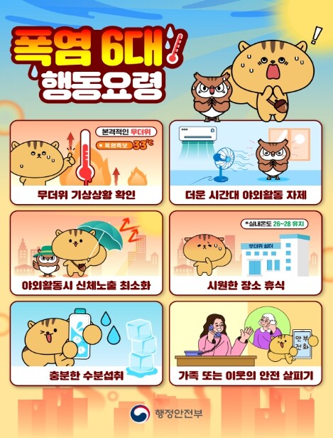 행정안전부, 본격적인 폭염 대비 현장...